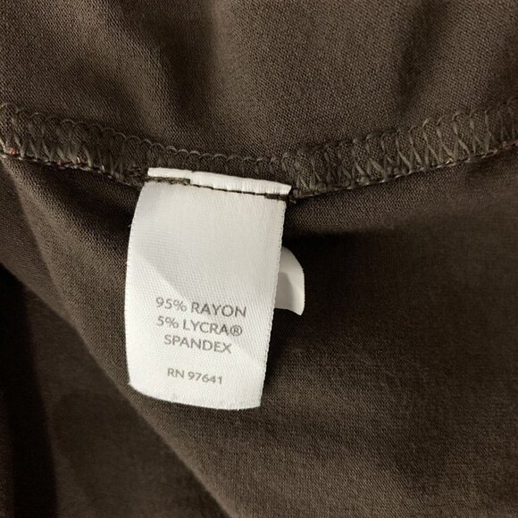 J. Jill Women’s Dress Large Stretch Long Sleeve Midi Brown - Picture 7 of 7